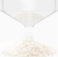 Merkloos TDR-Japans Rijst/Granen Container/Dispenser/ Opbergdoos - 6KG Inhoud - Wit -Huishoud Verkoop 1200x1192 5