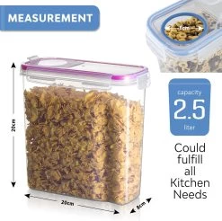 TNM Luxe Luchtdichte Voorraadbussen Set (4x2,5L) – Voorraadpotten - 4 Kleuren 13 TNM Luxe Luchtdichte Voorraadbussen Set (4x2,5L) – Voorraadpotten - 4 Kleuren -Huishoud Verkoop 1200x1193 3