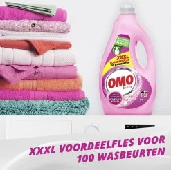 Omo Vloeibaar Wasmiddel Kleur - 100 Wasbeurten - Grootverpakking -Huishoud Verkoop 1200x1194 1