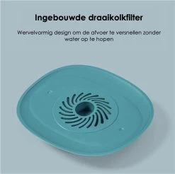 Heuts Goods - Gootsteenzeef - Gootsteenstop - Afvoerzeef - Afvoerstop - Spoelbal - Bad - Douchebak - Keuken - Wasbak - Badkuip - Siliconen - Donkerblauw -Huishoud Verkoop 1200x1196 10