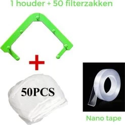 Merkloos Gootsteen Organizer - Gootsteen Afval Netje - Gootsteenontstopper - Spoelbak - Incl. 50 Netjes -Huishoud Verkoop 1200x1198 34