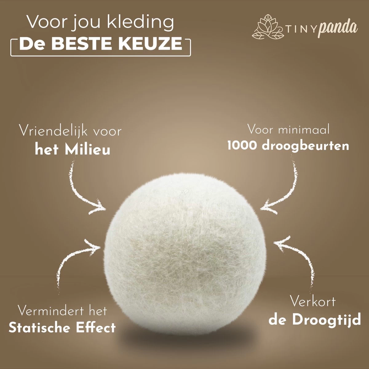 Merkloos Droger Ballen XL 6 Stuks Inclusief Lavendelolie – Zero Waste Dryer Balls - Duurzaam – Wasverzachter – Herbruikbare Drogerballen – Droogt De Was Sneller – Tiny Panda 7 Merkloos Droger Ballen XL 6 Stuks Inclusief Lavendelolie – Zero Waste Dryer Balls - Duurzaam – Wasverzachter – Herbruikbare Drogerballen – Droogt De Was Sneller – Tiny Panda - Afbeelding 7