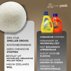 Merkloos Droger Ballen XL 8 Stuks – Zero Waste Dryer Balls - Duurzaam – Wasverzachter – Herbruikbare Drogerballen – Droogt De Was Sneller – Tiny Panda -Huishoud Verkoop 1200x1199 17
