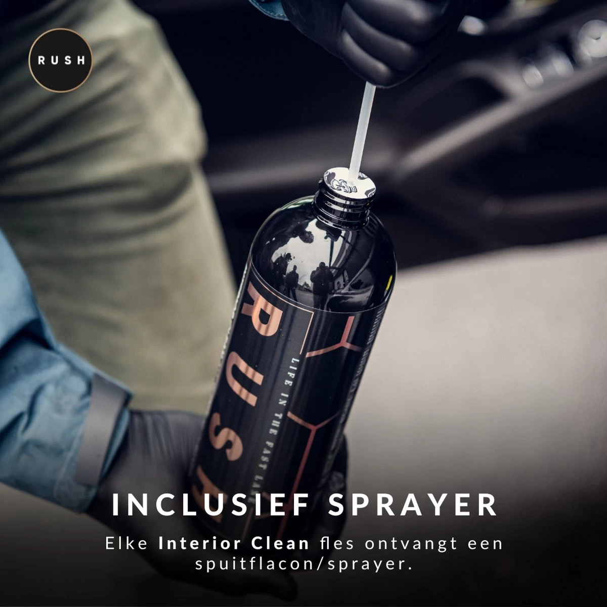 RUSH Bekleding Reiniger - Interieur Reiniger - Auto Wassen - Schoonmaken - Auto Accessories - Interior Clean 750ml 11 RUSH Bekleding Reiniger - Interieur Reiniger - Auto Wassen - Schoonmaken - Auto Accessories - Interior Clean 750ml - Afbeelding 11
