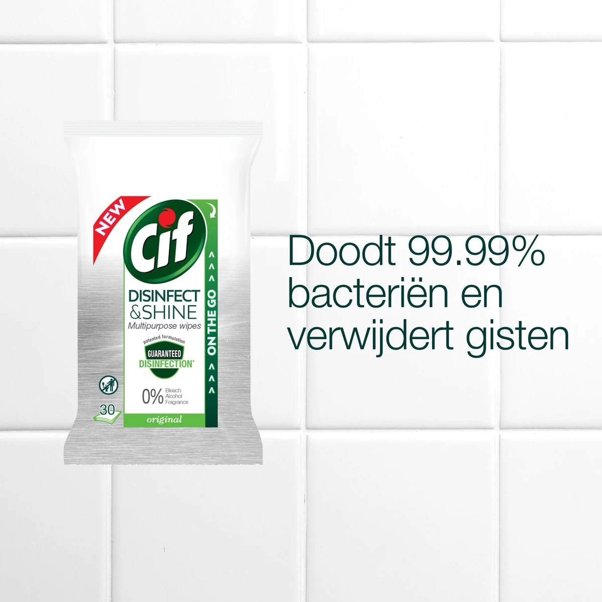 Cif Disinfect & Shine Wipes Original Desinfectie Schoonmaakdoekjes - 12 X 30 Doekjes - Voordeelverpakking 11 Cif Disinfect & Shine Wipes Original Desinfectie Schoonmaakdoekjes - 12 X 30 Doekjes - Voordeelverpakking - Afbeelding 11