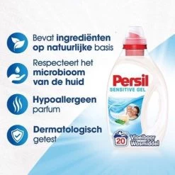 Persil® Persil Sensitive Gel - Vloeibaar Wasmiddel - Baby En Gevoelige Huid - Voordeelverpakking - 6 X 20 Wasbeurten 33 Persil® Persil Sensitive Gel - Vloeibaar Wasmiddel - Baby En Gevoelige Huid - Voordeelverpakking - 6 X 20 Wasbeurten -Huishoud Verkoop 1200x1200 13