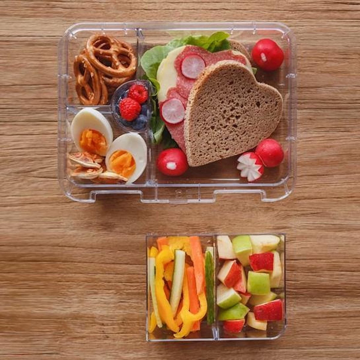 Klarstein Schmatzfatz Junior Lunchbox 6 Vakken - Bento - Vershouddoos 21,3 X 15 X 4,5 Cm (BxHxD) - BPA-vrij - Vaatwasserbestendig 4 Klarstein Schmatzfatz Junior Lunchbox 6 Vakken - Bento - Vershouddoos 21,3 X 15 X 4,5 Cm (BxHxD) - BPA-vrij - Vaatwasserbestendig - Afbeelding 4