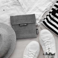 Roll'Eat Snack'n Go Herbruikbaar Boterhamzakje - Grijs 8 Roll'Eat Snack'n Go Herbruikbaar Boterhamzakje - Grijs -Huishoud Verkoop 1200x1200 1473