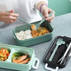 Lunchbox - Meal Prep Bakjes - Lunch Box Met Deksel - Meal Prep – Bento Box - Lunchtrommel Met Bestek Groen 22 Lunchbox - Meal Prep Bakjes - Lunch Box Met Deksel - Meal Prep – Bento Box - Lunchtrommel Met Bestek Groen -Huishoud Verkoop 1200x1200 1479