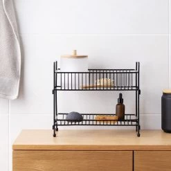 Navaris Stalen Kruidenrekje 2 Etages - Kruidenrek Staand - Rek Voor Kruidenpotjes En Glaasjes - Multifunctionele Organizer Voor Keuken En Badkamer -Huishoud Verkoop 1200x1200 1495