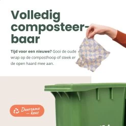 BROODNODIG® - Bijenwas Wraps (Bijenwas Doek) - Set Van 4 - 1S, 2M, 1L - Foodwrap - Beeswax Wraps - Bee Wrap - Beewax - Bijenwasdoek - Zero Waste - Duurzaam Cadeau - Herbruikbaar Boterhamzakje -Huishoud Verkoop 1200x1200 1508