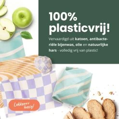 BROODNODIG® - Bijenwas Wraps (Bijenwas Doek) - Set Van 4 - 1S, 2M, 1L - Foodwrap - Beeswax Wraps - Bee Wrap - Beewax - Bijenwasdoek - Zero Waste - Duurzaam Cadeau - Herbruikbaar Boterhamzakje -Huishoud Verkoop 1200x1200 1513