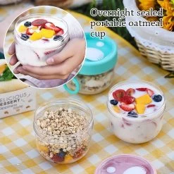 Deluqse Overnight Oats Potjes - Overnights Oats Beker - Set Van 3 - Oats Potjes - Overnight Oats Jar - Muesli Beker - Havermout Potjes 12 Deluqse Overnight Oats Potjes - Overnights Oats Beker - Set Van 3 - Oats Potjes - Overnight Oats Jar - Muesli Beker - Havermout Potjes -Huishoud Verkoop 1200x1200 1530