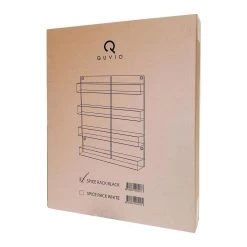 QUVIO Groot Kruidenrek - Staal - Wit - Ophangbaar - Voor 32 Kruidenpotjes - 4 Laags -Huishoud Verkoop 1200x1200 1537