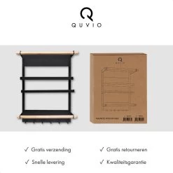 QUVIO Keukenrekje Van Metaal Magnetisch - Kruidenrek - Keuken Opbergrek Voor Kruiden, Handdoeken En Opscheplepels - Zwart 19 QUVIO Keukenrekje Van Metaal Magnetisch - Kruidenrek - Keuken Opbergrek Voor Kruiden, Handdoeken En Opscheplepels - Zwart -Huishoud Verkoop 1200x1200 1579