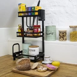 Chefs Cuisine Kruidenrek - Kruidenrek Staand - Keukenrek - Aanrecht Organiser - Bureau Organizer - Keuken Organizers - Roestvrij Staal -Huishoud Verkoop 1200x1200 1585