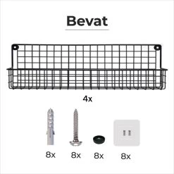 Friendly Kitchen Ophangbaar Kruidenrek - 4 Kruidenrekjes Voor Totaal 32 Kruidenpotjes - Spice Rack - Staal - Zwart 8 Friendly Kitchen Ophangbaar Kruidenrek - 4 Kruidenrekjes Voor Totaal 32 Kruidenpotjes - Spice Rack - Staal - Zwart -Huishoud Verkoop 1200x1200 1589