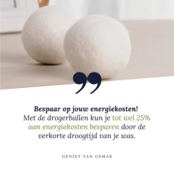 Geniet Van Gemak® | Herbruikbare Wollen Drogerballen | Wasbollen | Schaapswol | Duurzame En Energiebesparende Wasballen | 6 XL Drogerballen -Huishoud Verkoop 1200x1200 16
