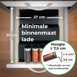 Goedewaere Kruidenrek Lade - 6 Stuks - Keuken Organizers - Keukenlade Organiser - Kruiden Organizer - Uitschuifbaar - Kunststof 13 Goedewaere Kruidenrek Lade - 6 Stuks - Keuken Organizers - Keukenlade Organiser - Kruiden Organizer - Uitschuifbaar - Kunststof -Huishoud Verkoop 1200x1200 1602