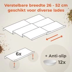 Goedewaere Kruidenrek Lade - 6 Stuks - Keuken Organizers - Keukenlade Organiser - Kruiden Organizer - Uitschuifbaar - Kunststof 19 Goedewaere Kruidenrek Lade - 6 Stuks - Keuken Organizers - Keukenlade Organiser - Kruiden Organizer - Uitschuifbaar - Kunststof -Huishoud Verkoop 1200x1200 1606