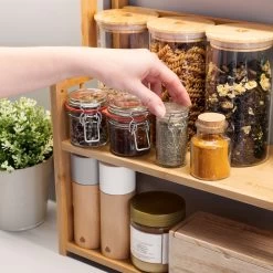 Navaris Keukenrek Met 3 Planken - Verstelbaar Kruidenrek Van Bamboe - Staand - Stevige Constructie - Natuurlijk Bamboehout - Waterafstotend 17 Navaris Keukenrek Met 3 Planken - Verstelbaar Kruidenrek Van Bamboe - Staand - Stevige Constructie - Natuurlijk Bamboehout - Waterafstotend -Huishoud Verkoop 1200x1200 1611