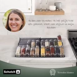 Schutzit - Kruidenrek Lade - Metaal - Zwart - 3 Lagen - Kruiden Organizer Liggend Ladeinzet 11 Schutzit - Kruidenrek Lade - Metaal - Zwart - 3 Lagen - Kruiden Organizer Liggend Ladeinzet -Huishoud Verkoop 1200x1200 1616