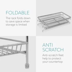 Navaris Stalen Kruidenrekje 2 Laags - Kruidenrek Staand - Rek Voor Kruidenpotjes En Glaasjes - Multifunctionele Organizer Voor Keuken En Badkamer -Huishoud Verkoop 1200x1200 1625