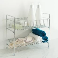 Navaris Stalen Kruidenrekje 2 Laags - Kruidenrek Staand - Rek Voor Kruidenpotjes En Glaasjes - Multifunctionele Organizer Voor Keuken En Badkamer -Huishoud Verkoop 1200x1200 1626