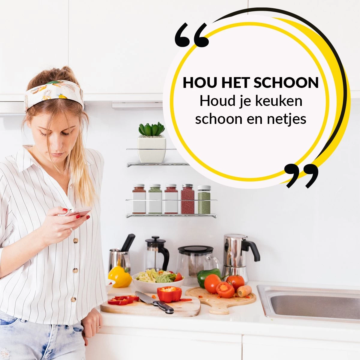 YORGS Kruidenrek Ophangbaar - Kruidenrekje Voor Potjes - Kruidenrekken Hangend 4 Stuks - Zwart - Inc Ophangmateriaal 2 YORGS Kruidenrek Ophangbaar - Kruidenrekje Voor Potjes - Kruidenrekken Hangend 4 Stuks - Zwart - Inc Ophangmateriaal - Afbeelding 2