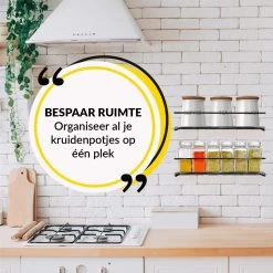 YORGS Kruidenrek Ophangbaar - Kruidenrekje Voor Potjes - Kruidenrekken Hangend 4 Stuks - Zwart - Inc Ophangmateriaal 15 YORGS Kruidenrek Ophangbaar - Kruidenrekje Voor Potjes - Kruidenrekken Hangend 4 Stuks - Zwart - Inc Ophangmateriaal -Huishoud Verkoop 1200x1200 1650