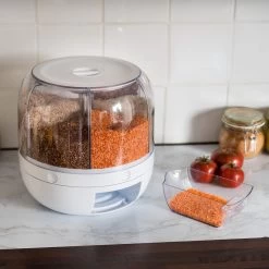 Roterende Voedsel Dispenser - 6 Vakken - Met Doseerschep - BPA Vrij - Handig -Huishoud Verkoop 1200x1200 1706