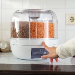 Roterende Voedsel Dispenser - 6 Vakken - Met Doseerschep - BPA Vrij - Handig -Huishoud Verkoop 1200x1200 1708