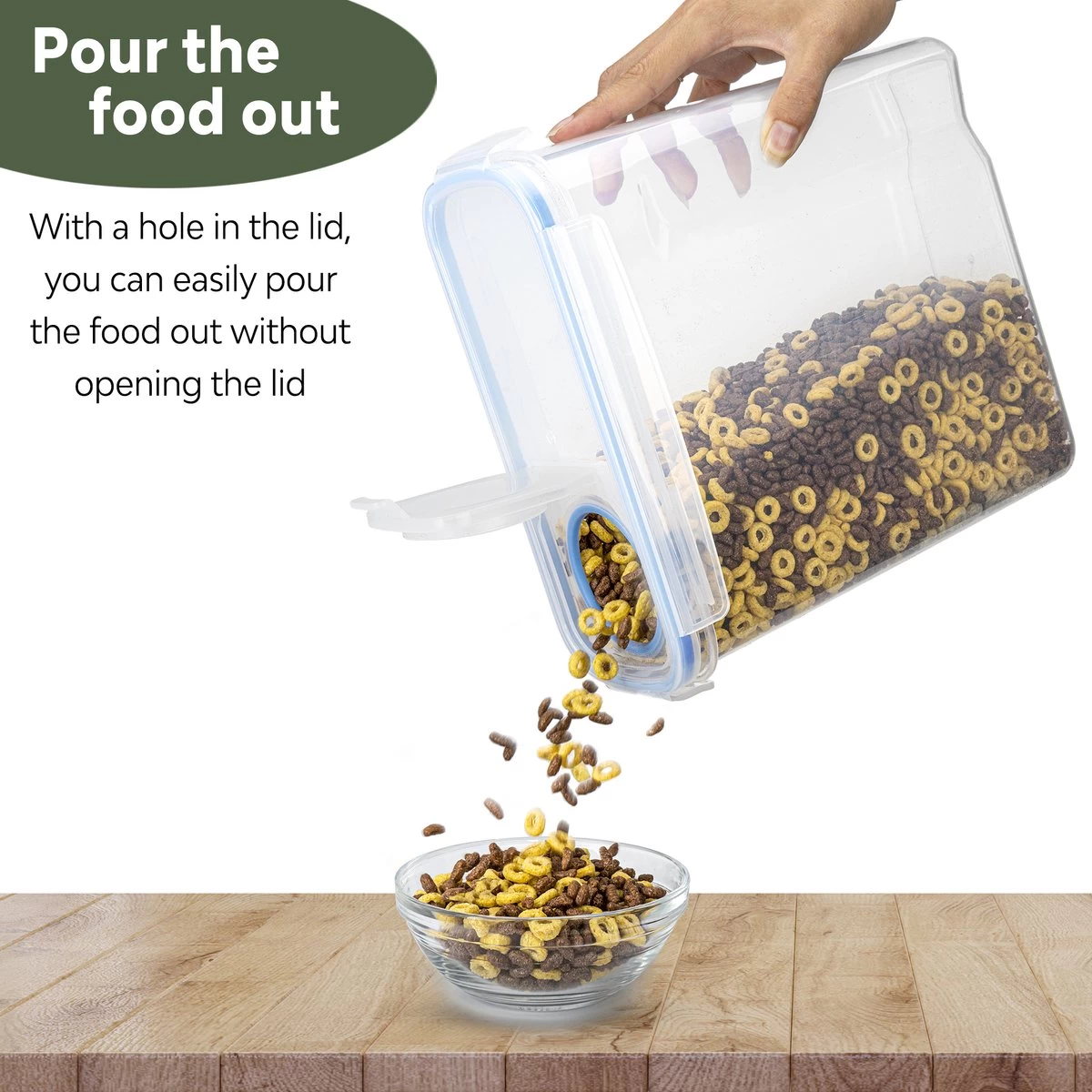 TNM Luxe Luchtdichte Voorraadbussen Set (4x2,5L) – Voorraadpotten - 4 Kleuren 4 TNM Luxe Luchtdichte Voorraadbussen Set (4x2,5L) – Voorraadpotten - 4 Kleuren - Afbeelding 4