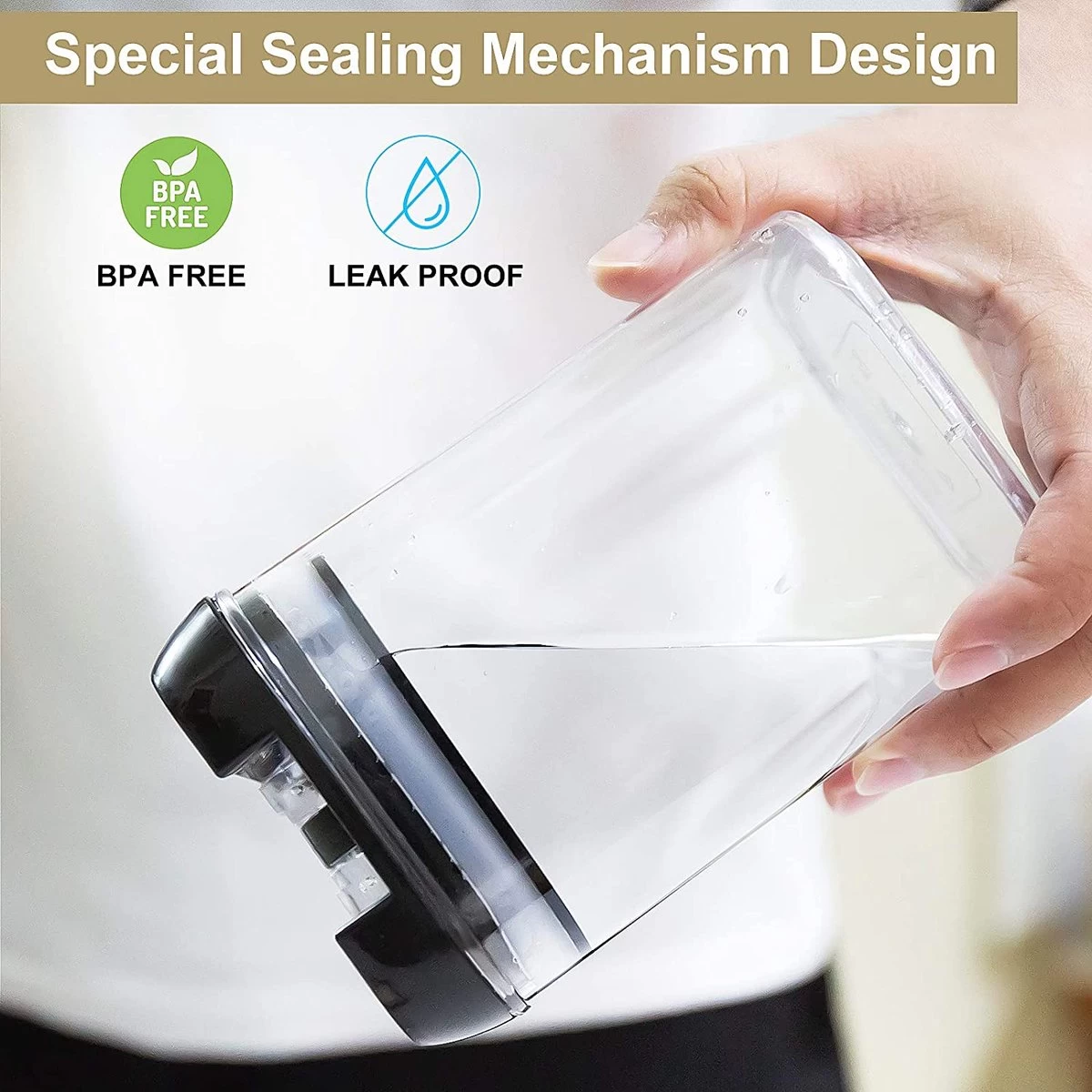 IGOODS - Voorraadpotten - Voorraaddozen- Voorraadboxen 7 Stuks - Met Zwarte Deksel 3 IGOODS - Voorraadpotten - Voorraaddozen- Voorraadboxen 7 Stuks - Met Zwarte Deksel - Afbeelding 3