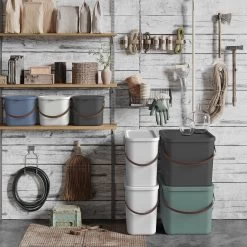 Rotho - Opbergcontainer / Voorraadbus Met Deksel 6L - Gerecycleerd Plastic BPA Vrij - Cappuccino -Huishoud Verkoop 1200x1200 1732