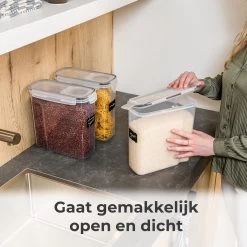 Stosh Voorraadpotten - Voorraadbussen - Vershouddoos - 4 Stuks - 4.0L - BPA Vrij - Kunststof -Huishoud Verkoop 1200x1200 1735