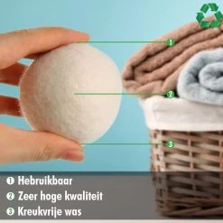 Merkloos Drogerballen Wol XL 6 Stuks - Duurzaam - Wasverzachter - Drogerbollen - Wasdrogerballen - Wasbollen 7 Merkloos Drogerballen Wol XL 6 Stuks - Duurzaam - Wasverzachter - Drogerbollen - Wasdrogerballen - Wasbollen -Huishoud Verkoop 1200x1200 450