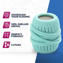 Roegaarden Drogerballen - Droogballen - Met Spons - Duurzaam - Sneller Droog -Huishoud Verkoop 1200x1200 511