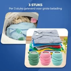 Roegaarden Drogerballen - Droogballen - Met Spons - Duurzaam - Sneller Droog -Huishoud Verkoop 1200x1200 514