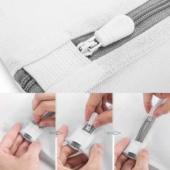 ForDig Wasnet Waszakjes (5 Stuks) Voor Lingerie En Fijne Was - Geschikt Voor Wasmachine - Met Rits - Wit -Huishoud Verkoop 1200x1200 596