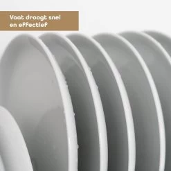 Baulk® - Afdruiprek - Afdruiprek Met Lekbak - Afwas - Droogrek Afwas - RVS - Bestekbak - Modern -Huishoud Verkoop 1200x1200 663