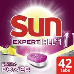 SUNĀ® Sun Expert All-in 1 Extra Power Citroen Vaatwastabletten