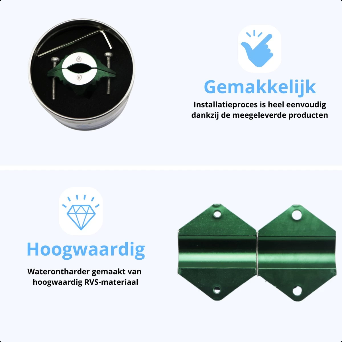 Magnetische Waterontharder - Antikalk - Waterontkalker - Waterverzachter - Douchefilter - Waterontharder Magneet - Groen 1 Magnetische Waterontharder - Antikalk - Waterontkalker - Waterverzachter - Douchefilter - Waterontharder Magneet - Groen
