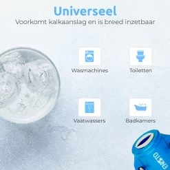 ENISTO® Magnetische Waterontharder Small – Waterontharder Magneet – Douchefilter – Waterontkalker – Waterverzachter – Antikalk – Blauw – RVS -Huishoud Verkoop 1200x1200 700