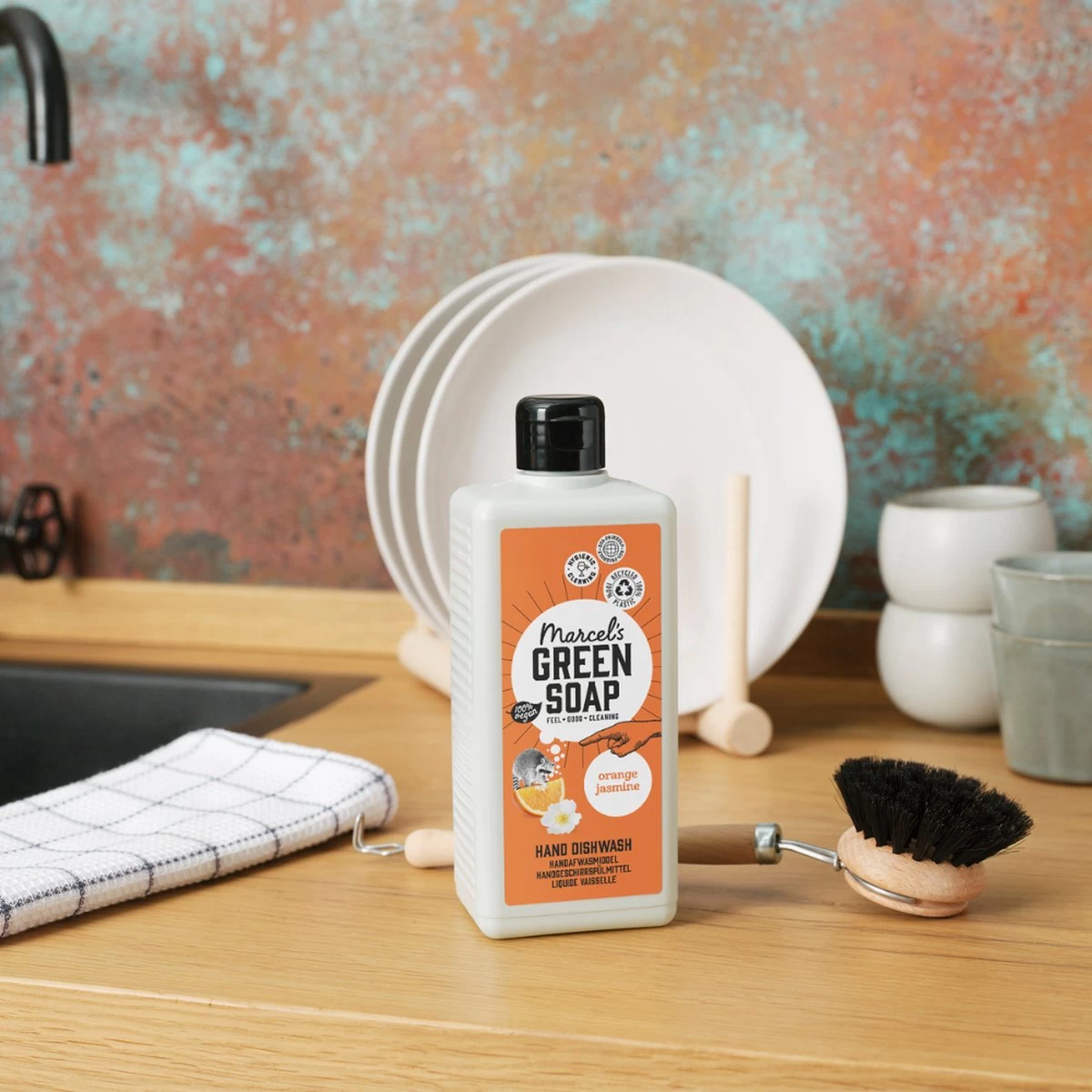 Marcel's Green Soap Afwasmiddel Sinaasappel & Jasmijn - 500 Ml 5 Marcel's Green Soap Afwasmiddel Sinaasappel & Jasmijn - 500 Ml - Afbeelding 5