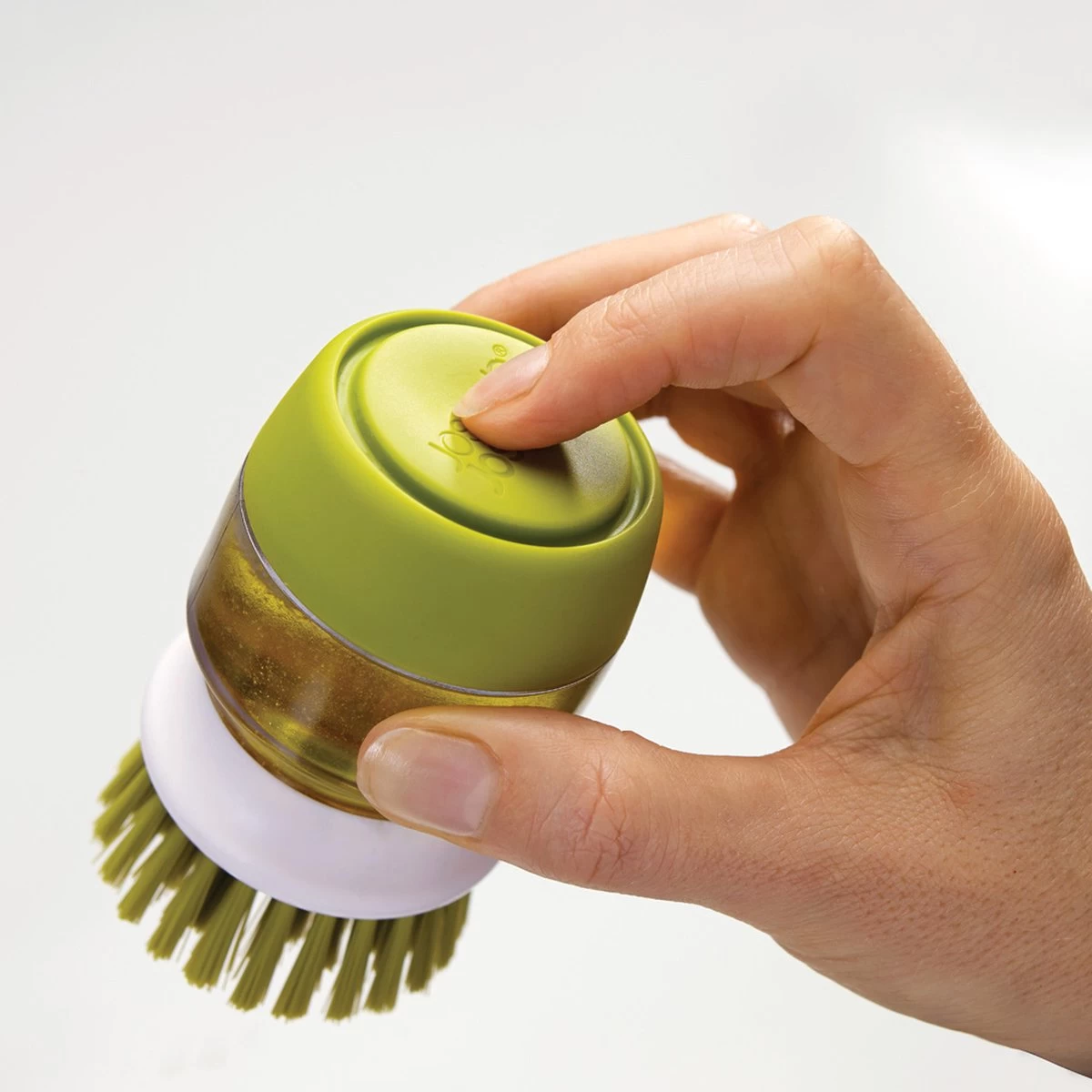 Joseph Joseph Afwasborstel Palm Scrub - Incl Houder - Grijs 8 Joseph Joseph Afwasborstel Palm Scrub - Incl Houder - Grijs - Afbeelding 8