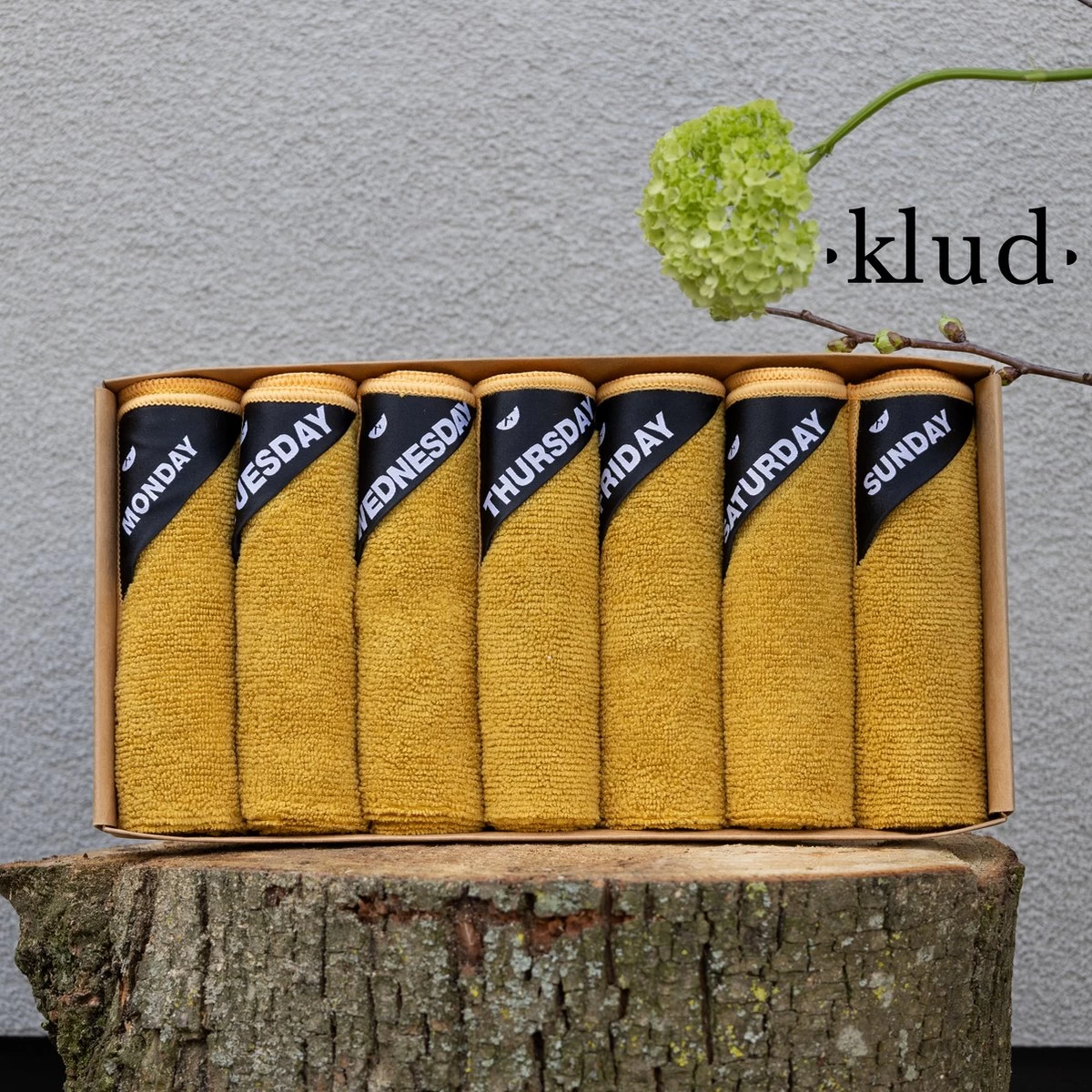 Klud Vaatdoek Set - 7 Dagen - Curry 1 Klud Vaatdoek Set - 7 Dagen - Curry