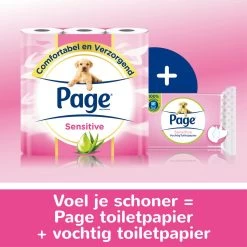 Page Vochtig Toiletpapier - 12 X 38 Stuks - Sensitive Vochtig Wc Papier - Voordeelverpakking -Huishoud Verkoop 1200x1200 996