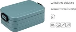 Mepal Lunchbox Take A Break Midi - 900 ML - Zilver -Huishoud Verkoop 1200x511 2