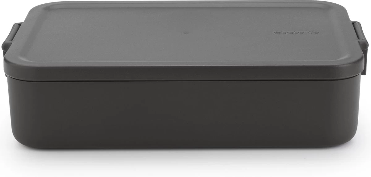 Brabantia Make & Take Bento Lunchbox Incl Bentobox - Large - Kunststof - Dark Grey 16 Brabantia Make & Take Bento Lunchbox Incl Bentobox - Large - Kunststof - Dark Grey - Afbeelding 16